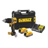 DeWALT Brushless Cordless Compact Hammer Drill 18V XR 850W 13mm Chuck 2000rpm 90.0Nm Torque DCD805E2T-QW