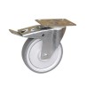 Guitel Hervieu Braked Swivel Castor 150 kg Load Capacity 100 mm Wheel Diameter Thermoplastic Rubber 374342