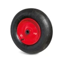 Guitel Hervieu Black Rubber Trolley Wheel 200 kg Load Capacity 400 mm Diameter 94 mm Width 20 mm Bore 75 mm Bore 5874022011