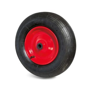Guitel Hervieu Black Rubber Trolley Wheel 200 kg Load Capacity 400 mm Diameter 94 mm Width 20 mm Bore 75 mm Bore 5874022011