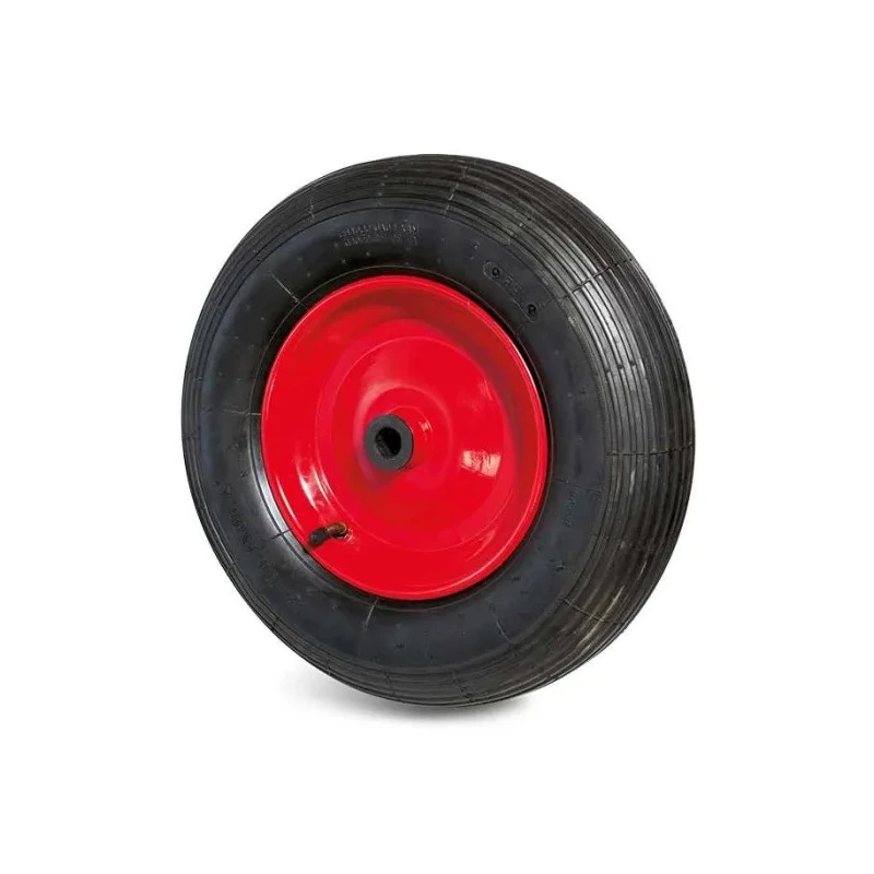 Guitel Hervieu Black Rubber Trolley Wheel 200 kg Load Capacity 400 mm Diameter 94 mm Width 20 mm Bore 75 mm Bore 5874022011