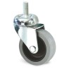 Guitel Hervieu Swivel Castor with 50 mm Rubber Wheel, 35 kg Load Capacity, Pressed Steel Frame CP1FA050-322L10