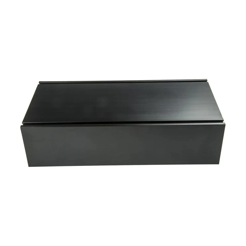 RS PRO Heatsink Universal Rectangular Aluminium Black Finish 0.5K/W 63 mm x 250 mm x 119 mm 658-025