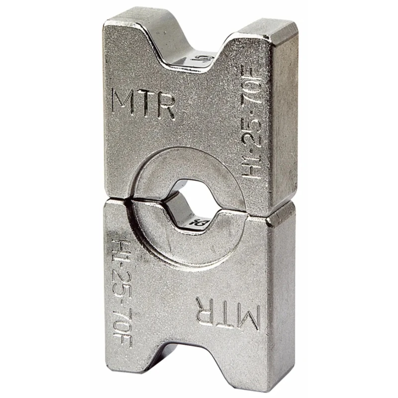 MECATRACTION Crimp Die, Coaxial Type Crimping Die for Cable Lug, Model H1-25-70F