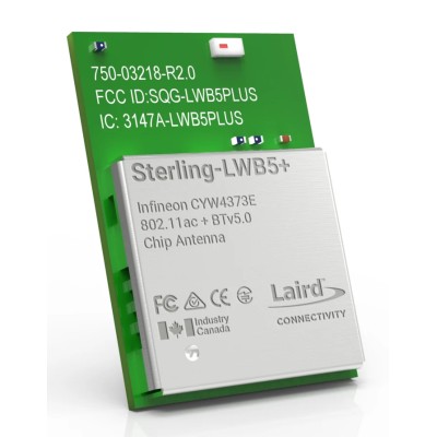 Ezurio Bluetooth Module 5.2 Class 1 & 2, 2Mbps Data Rate, UART/USB/SDIO Interface, 3.2-4.8V Supply Voltage 453-00045C