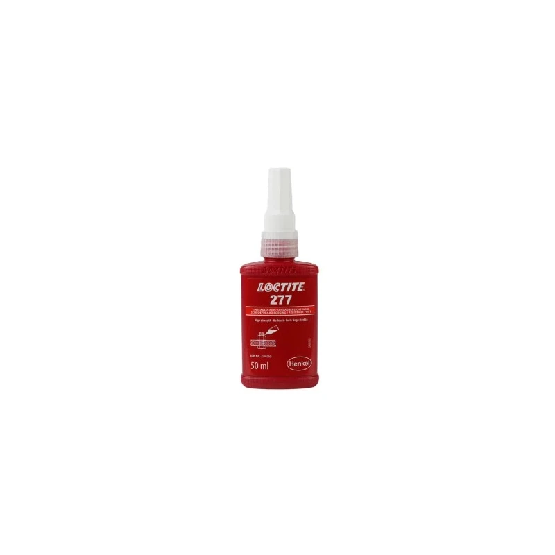 Loctite Red High Strength Threadlocking Adhesive Liquid, 50 ml LOCTITE 277 50ML EN/FR/NL/DE