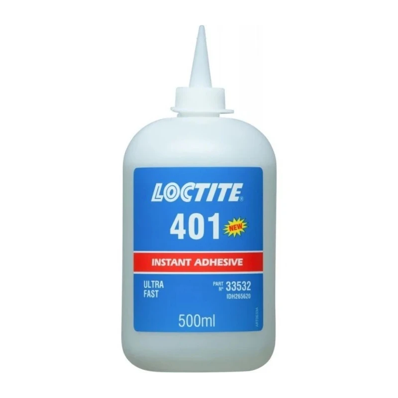 Loctite Cyanoacrylate Instant Adhesive Transparent Liquid Bottle 500 g LOCTITE 401 500G EGFD