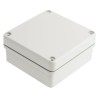 RS PRO Grey Grey Lid Die Cast Aluminium Enclosure IP66, 60 mm x 127 mm x 125 mm IP66