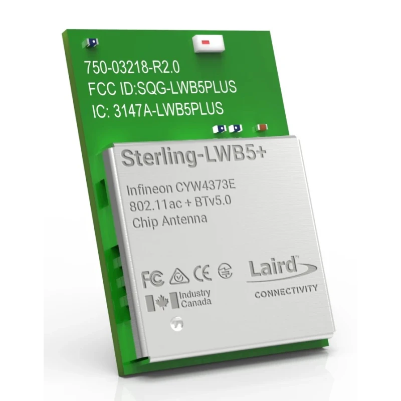 Ezurio Bluetooth Module 5.2 Class 1, Class 2, UART USB SDIO Interface 3.2-4.8V 12x17x2.2mm 453-00045C