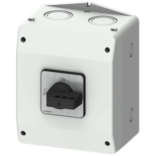 Siemens SENTRON Switch Disconnector 6-Pole, Enclosed, IP65, 25 A 3LD2185-5VD21