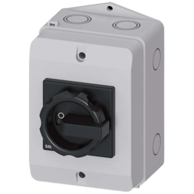 Siemens Switch Disconnector 3-Pole Enclosed Fuse Switch Disconnector 25A Series 3LD5 3LD2164-1TB51-0AB1