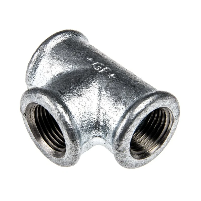 Georg Fischer Black Oxide Malleable Iron Fitting Tee Female 1 in to Female 1 in to Female 1 in 770130106