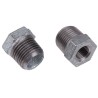 Georg Fischer Galvanised Malleable Iron Fitting Straight Reducer Bush Male BSPT 1/2 in to Female BSPP 1/4 in 770241219
