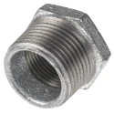 Georg Fischer Galvanised Malleable Iron Fitting Straight Reducer Bush Male BSPT 1 in to Female BSPP 3/4 in 770241227