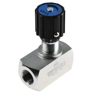 RS PRO In Line Mount Mounting Hydraulic Flow Control Valve 1/2 in Port, 350 bar Pressure, 140 L/min Flow Rate 243-5593