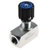 RS PRO In Line Mount Mounting Hydraulic Flow Control Valve 1/2 in Port, 350 bar Pressure, 140 L/min Flow Rate 243-5593