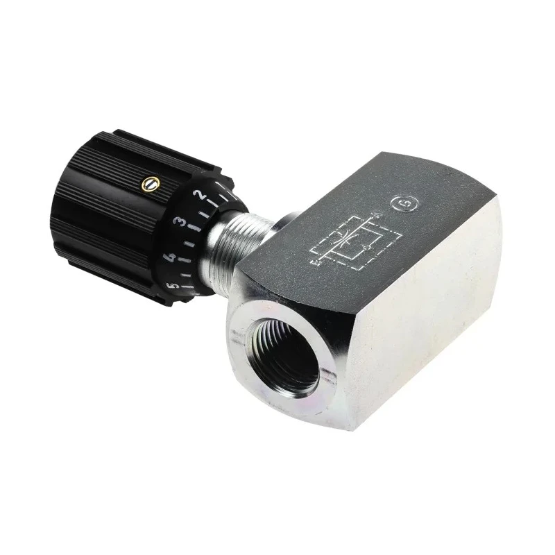 RS PRO In Line Mount Mounting Hydraulic Flow Control Valve 1/2 in Port, 350 bar Pressure, 140 L/min Flow Rate 243-5593