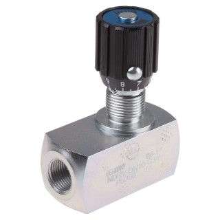 RS PRO In Line Mount Mounting Hydraulic Flow Control Valve G 3/8 in Thread, 350 bar Pressure, 75 L/min Flow Rate 243-5587