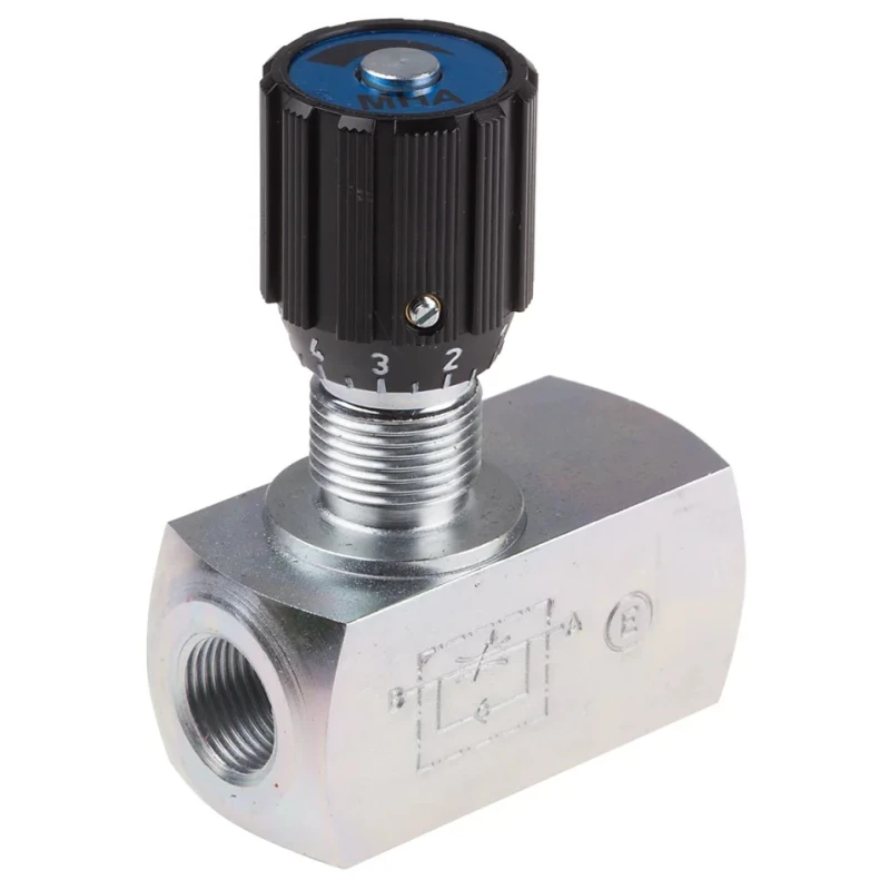RS PRO In Line Mount Mounting Hydraulic Flow Control Valve G 3/8 in Thread, 350 bar Pressure, 75 L/min Flow Rate 243-5587