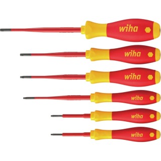 Wiha Insulated Torx Screwdriver Set 6-Piece with Tip Sizes T8 to T25, RoHS Compliant, Germany 36558