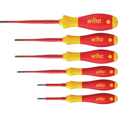 Wiha Insulated Torx Screwdriver Set 6-Piece with Tip Sizes T8 to T25, RoHS Compliant, Germany 36558
