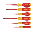Wiha Insulated Phillips, Pozidriv, Slotted Screwdriver Set 6-Piece Germany 38362