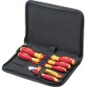 Wiha 7 Piece Electrician Tool Kit with Screwdriver, Cutters, Pouch, VDE/1000V Approved 33969
