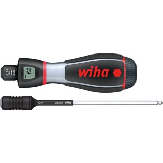 Wiha Adjustable Torque Screwdriver 1 to 5 Nm Torque Range, 4 mm Drive, ±6 % Accuracy 36888