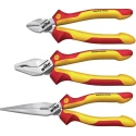 Wiha 3-Piece Plier Set Combination Pliers Cutters Water Pump Pliers IEC 60900 38637