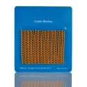 RS PRO Clip-On Cable Marker Yellow Pre-printed "9, 8, 7, 6, 5, 4, 3, 2, 1, 0" 4.2 to 5.1 mm Cable Nylon 66 243-6408