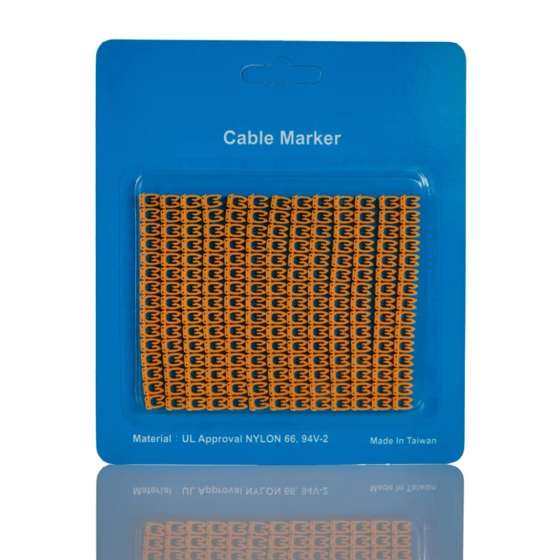 RS PRO Clip-On Cable Marker Yellow Pre-printed "9, 8, 7, 6, 5, 4, 3, 2, 1, 0" 4.2 to 5.1 mm Cable Nylon 66 243-6408