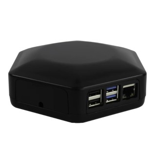 CAMDENBOSS ABS ROCK SBC Case for use with ROCK 4C+ and ROCK 5A Single Board Computers Black CBHEX1-ROCKX-BK