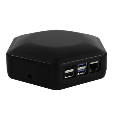 CAMDENBOSS ABS ROCK SBC Case for use with ROCK 4C+ and ROCK 5A Single Board Computers Black CBHEX1-ROCKX-BK