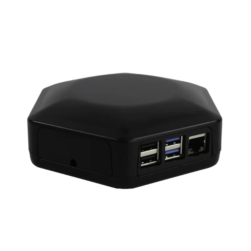 CAMDENBOSS ABS ROCK SBC Case for use with ROCK 4C+ and ROCK 5A Single Board Computers Black CBHEX1-ROCKX-BK