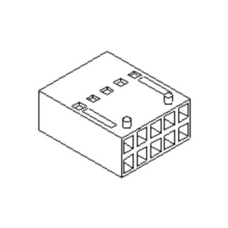 Molex Female Housing Plug 2.54 mm Pitch, 10 Way, 2 Row Straight 90143-0010