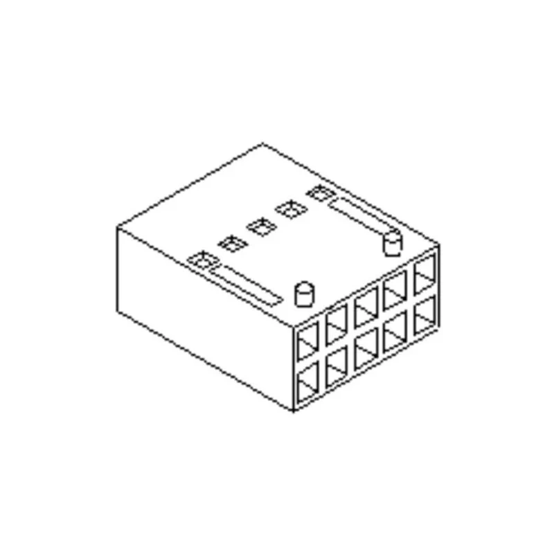 Molex Female Housing Plug 2.54 mm Pitch, 10 Way, 2 Row Straight 90143-0010