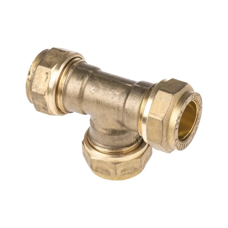 Pegler Yorkshire Brass Pipe Fitting Compression Compression Equal Tee Female BSP 15 mm United Kingdom 721007
