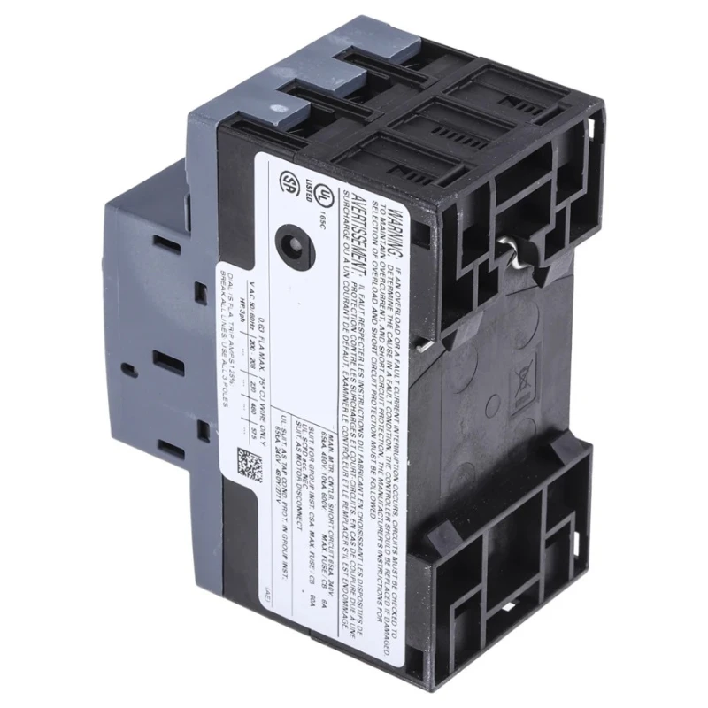 Siemens Motor Protection Circuit Breaker 450mA, 630mA, 3 Poles, 690V, IP20, -20°C to 60°C 3RV1011-0GA10