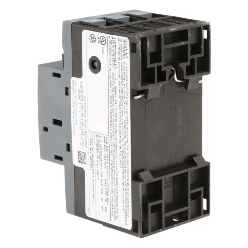 Siemens 4.5A, 6.3A 3RV1 Motor Protection Circuit Breaker 690V AC, IP20, Operating Temp -20°C to 60°C 3RV1011-1GA10