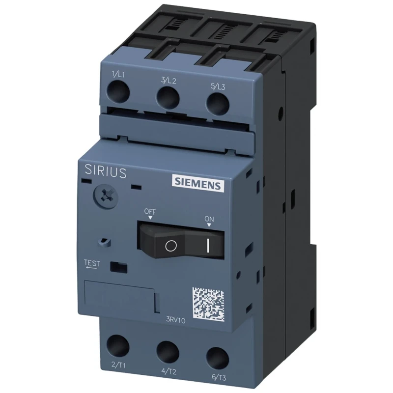 Siemens 4.5A, 6.3A 3RV1 Motor Protection Circuit Breaker 690V AC, IP20, Operating Temp -20°C to 60°C 3RV1011-1GA10