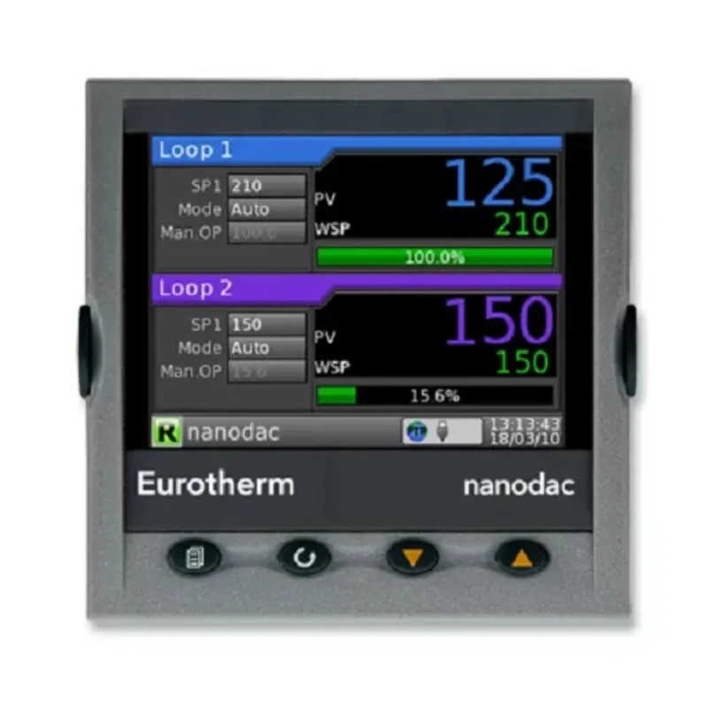 Eurotherm 3-Channel Graphical Graphic Recorder Voltage Temperature Resistance Millivolt Current NANODAC/VH/X/X/LRD/B