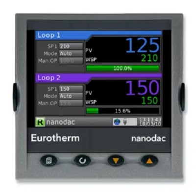 Eurotherm 3-Channel Graphical Graphic Recorder Voltage, Current, Millivolt, Temperature, Resistance NANODAC/VH/X/X/RDD