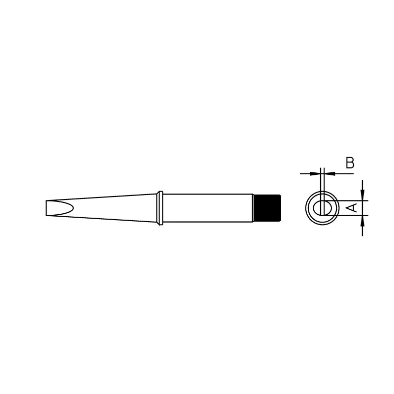 Weller Screwdriver Soldering Iron Tip 7 mm, 425°C, Model CT2 E8 for W201 T0054240899N