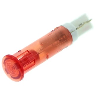 Signal Construct Red Panel Mount LED Indicator 5 mm, Solder Tab, IP67, 28V SKGD05004