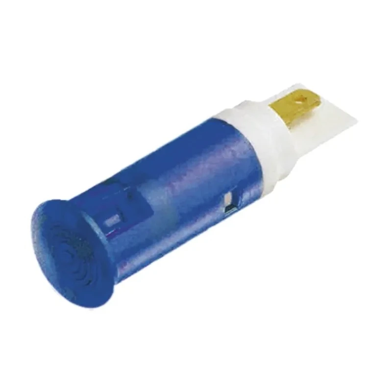 Signal Construct Blue LED Panel Mount Indicator 5 mm IP67, Solder Tab Termination, 24-28V SKGD05404