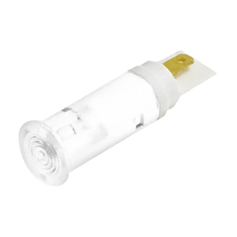 Signal Construct White Panel Mount LED Indicator 5 mm, Solder Tab, IP67, 12-14V SKGU05602