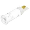 Signal Construct White Panel Mount LED Indicator 5 mm, Solder Tab, IP67, 12-14V SKGU05602
