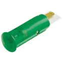 Signal Construct LED Green Panel Mount Indicator 6 mm, Solder Tab Termination, IP67, 14V SKGD06202