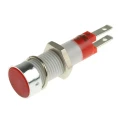 Signal Construct Red LED Panel Mount Indicator 8 mm Tab Termination IP67 12-14V SKCD08012