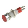 Signal Construct Red LED Panel Mount Indicator 8 mm Tab Termination IP67 12-14V SKCD08012